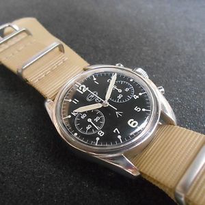 chronograph military RAF CWC idem hamilton 1975