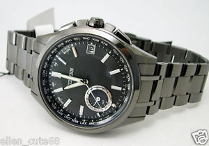 Citizen CC3015-57E Attesa F150 Eco-Drive Satellite Wave GPS Titanium 100% JAPAN