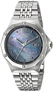 Edox Women's 54004 3M NANN Delfin Analog Display Swiss Quartz Silver Watch