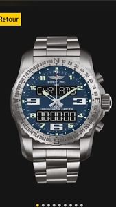 Watch Montre Bretling Cockpit  B50 Garantie 18 Mois Bleu