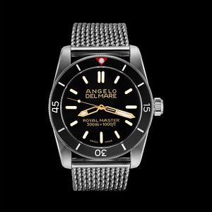 BNIB Angelo Del Mare 46mm Royal Master Diver Watch Ref.6543