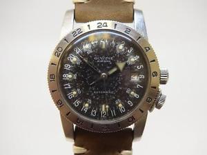 Vintage Glycine Airman Pilots Automatic 24-Hour Watch