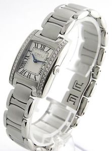 WERT 4.200,- EURO EBEL BRASILIA DAMENUHR IN STAHL MIT 0,50 CARAT BRILLANTEN