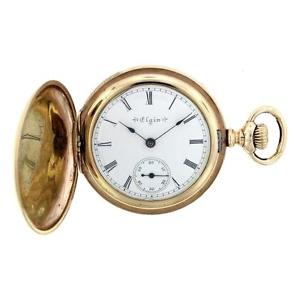 Elgin NATL WATCH CO. U.S.A. 1899 7JEWELS 7515952 POCKET WATCH 14K GOLD