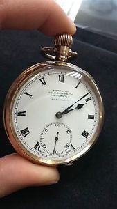 9ct gold northern goldsmiths newcastle admiraty pocket watch