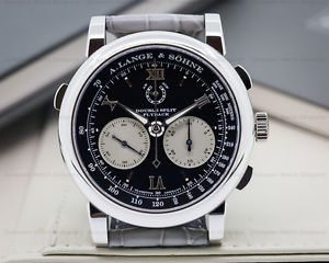 A Lange & Sohne 404.035 Double Split Rattrapante Flyback 404035 Black Dial PT