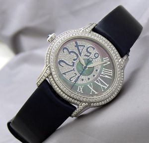 100% Authentic Audemars Piguet Millenary 18K Gold Diamond Lady Watch