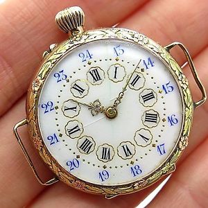 Antique Russian Imperial Faberge Era Gold Superb Collectable Pocket Watch