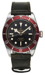 Tudor Heritage Black Bay 41mm Steel/Leather Men's Watch 79220R-CUIR
