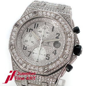 Audemars Piguet Royal Oak Offshore, nicht orig. AP Brillantbesatz, von 10/1999