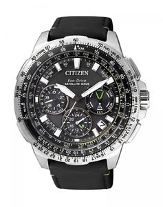 Citizen Montre hommes Satellite Vague Funk-Eco-Drive Cuir CC9030-00E 1195