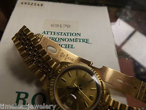 18ct Ladies Automatic Chronometer  Date Just Box & Papers