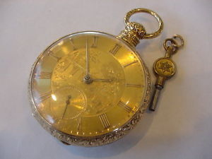 SPECTACULAR 1860’s MASSIVE 18k SOLID GOLD ENGLISH FUSEE “TOBIAS”! STUNNING!