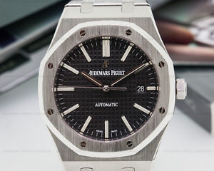 Audemars Piguet 15400ST.OO.1220ST.01 15400 Royal Oak Black Dial SS / SS