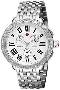 MICHELE Women's MWW21A000001 Serein Analog Display Swiss Quartz Silver Watch