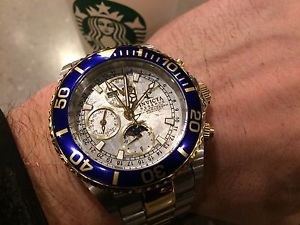 INVICTA #0211 SWISS METEORITE 7751 VALJOUX MOON PHASE PRO DIVER LE ONLY 500