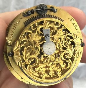 Antique 1680 Pierre Gaudron Oignon Pocket Watch Movement In Running Order L@@K