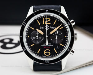 Bell & Ross BR 126 Sport Heritage Chronograph BRV126-ST-HER/SRB SS / Rubber