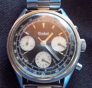 Vintage Gallet Multichron Pilots Watch