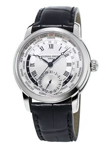 Frederique Constant World Timer Men's Watch Model FC-718MC4H6 Automatic Leather