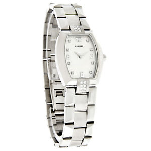Concord La Scala Tonneau Diamond Stainless Steel Ladies Watch 0311030