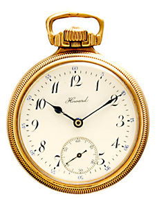 Howard Series 0 Railroad Grade Pocket Watch with 23 Jewel Movement CA1912
