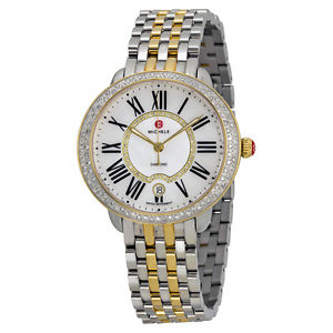 Michele Serein Mother of Pearl Two-tone Ladies Watch