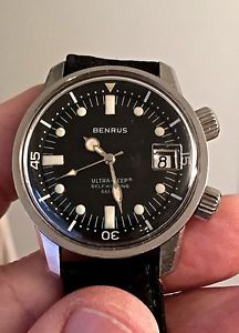 Vintage Benrus Ultra Deep Self Winding 666 Super Compressor Diving Watch
