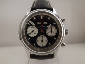 Wakmann 73.1307.70 triple date chronograph valjoux 730 panda dial - perfetto