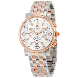 Michele Sport Sail Chronograph Silver Dial Ladies Watch