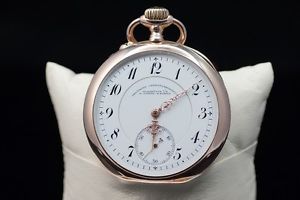 AMAZING 1A QUALITY A. LANGE & SOHNE 14K Y/G GOLD HUNTER CASE RARE POCKET WATCH