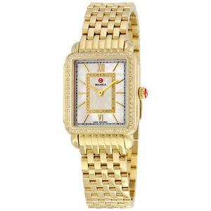 Michele Deco II Mother of Pearl Diamond Dial Ladies Watch