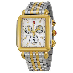 Michele Deco XL Day Two-Tone Stainless Steel Ladies Watch