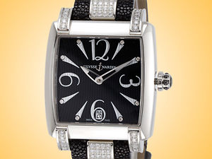 Ulysse Nardin Caprice Automatic Black Dial Stainless Steel / Diamonds Watch