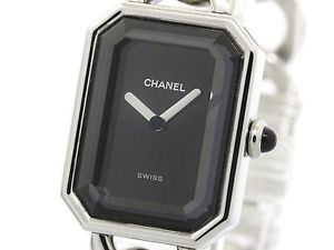 Polished CHANEL Premiere Size L Steel Quartz Ladies Watch H0452 (BF101527)