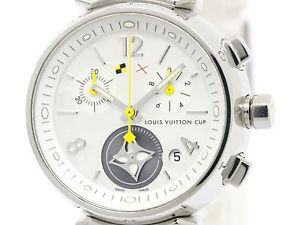 Polished LOUIS VUITTON Tambour Lovely Cup MOP Dial Ladies Watch Q132C (BF106117)