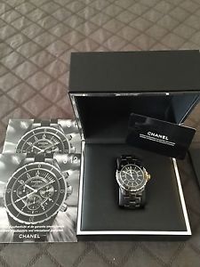 Chanel J12 Black Ceramic Large 38mm Automatic Watch *EXCELLENT CONDITION*
