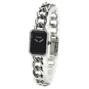 Authentic CHANEL Premiere Diamond Watches H3252 Stainless Steel/Stainless St...