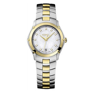 EBEL Sport Mother of Pearl Two Tone Diamond Ladies Watch 1216029