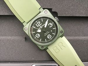 BELL & ROSS BR03-92 42MM MILITARY CERAMIC GREEN