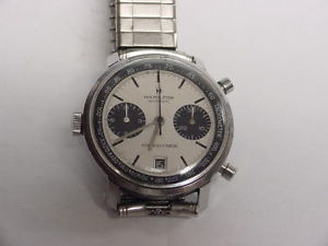 VINTAGE HAMILTON PANDA DIAL CALBRE 11 CHRONO-MATIC 17J