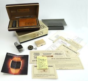 Hewlett Packard HP01 LED vintage digital calculator time computer alarm 1977 image 1