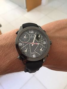 RARE 40MM Jacob & Co. Five Time Zone JC-2bc Wrist Watch for Men