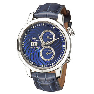 Glycine Men's 3919.18 LBK8 Airman Seven Multiple Time Zone Automatic Watch