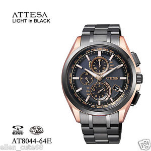 Citizen Eco-Drive Attesa Radio Titanium DLC AT8044-64E Chronograph Sapphire JPN