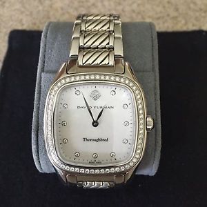 David Yurman Thoroughbred Watch - Diamond Bezel and Dial w/Mother of Pearl Face