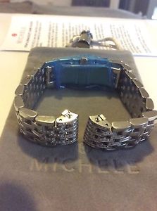 NEW MICHELE DECO 16mm STAINLESS WATCH BRACELET -MS16FG235009 - fits deco 16 only