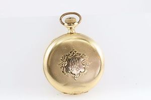 Vintage 1896 18k AAWCo Waltham Cronometro Supremo Pocket Watch Fogel Case