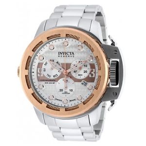 Invicta 90178 Mens Reserve Silver Steel Chronograph Watch