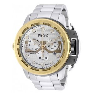 Invicta 90177 Mens Reserve Silver Steel Chronograph Watch